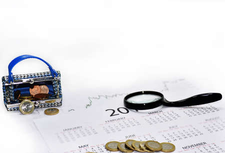 Abstract photo of tax document. Isolated on white background.の写真素材