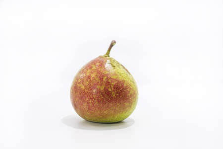 Big yellow Pear isolated on white background.の写真素材