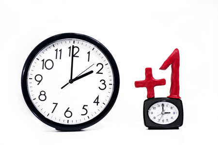 Daylight Saving Time. Wall Clock going to summer time