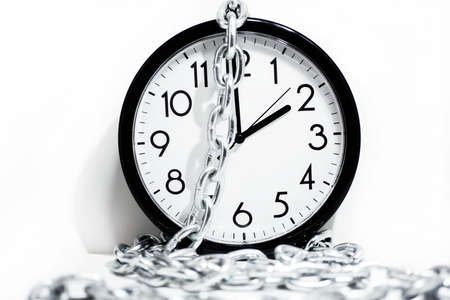 Abstract composition of time time flow. Isolated on white background.の写真素材