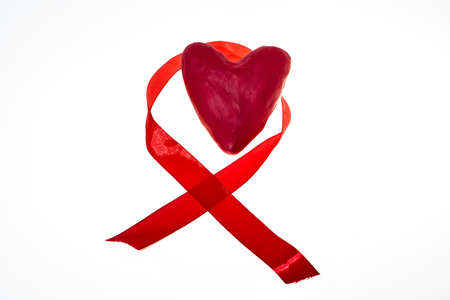 World AIDS Day abstract photo. Isolated on white background.の写真素材
