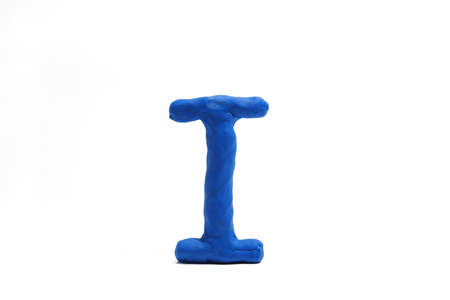 Latin Alphabet made from Play Clay. High quality photo.の写真素材