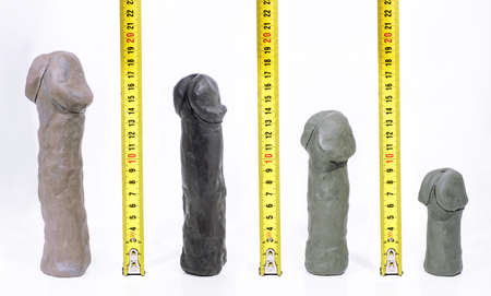 Penis sizes abstract photo. Statistics on penis size by countries.