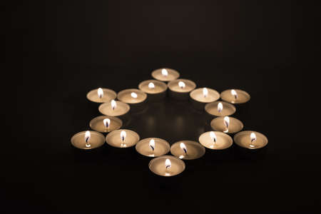 Yom HaShoah day abstract photo.の写真素材