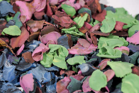 High quality 3d background. Abstract background with fingerprints made from Play Clay. Mosaic colored background.の写真素材