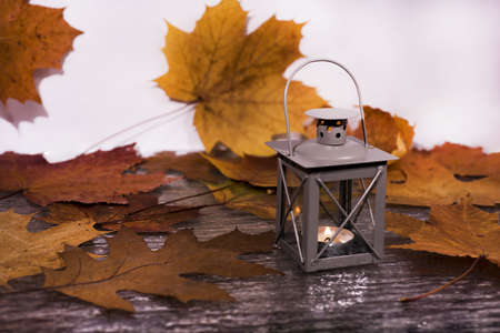 Daylight Saving Time. Wall Clock going to winter time. Autumn abstraction. Fall back time.の写真素材