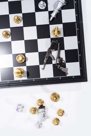 Chess Board isolated on white