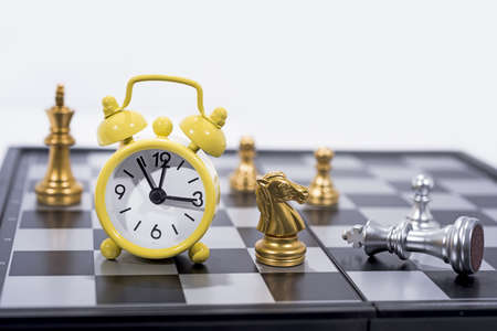 Chess Board isolated on whiteの写真素材