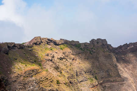 Crater of the volcano Vesuvius. Campania Region, Italy