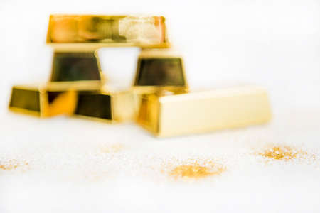 Gold trading concept. Abstract photo of gold.の写真素材