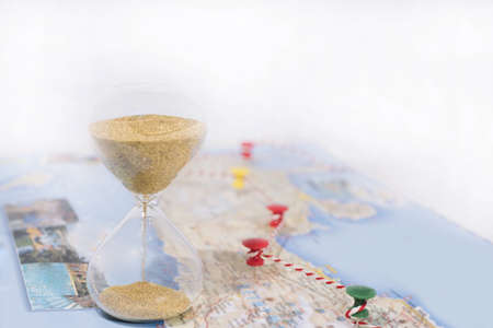 Abstract photo of time planning and spending in vacation.