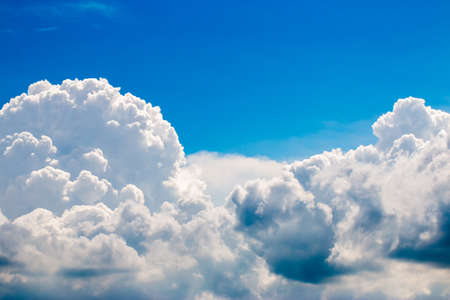 colorful dramatic sky with cloud at sunsetの写真素材