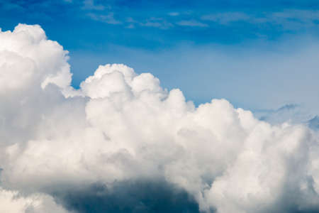 colorful dramatic sky with cloud at sunsetの写真素材
