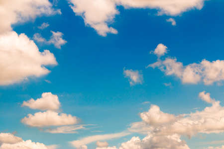 colorful dramatic sky with cloud at sunset