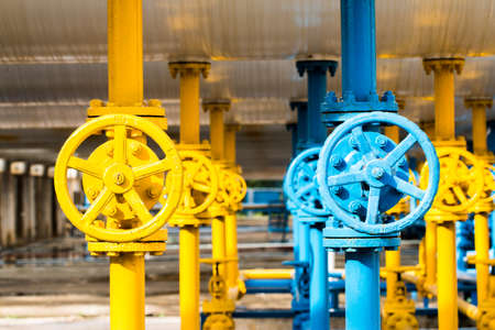 Valves at gas plant