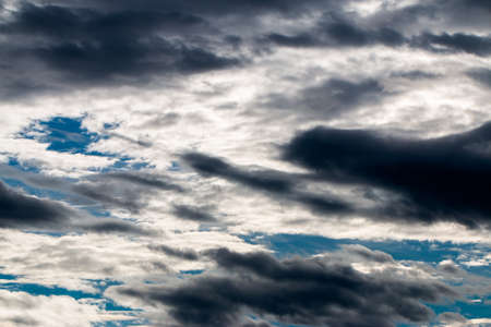 sunset with cloudsの写真素材