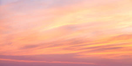 colorful dramatic sky with cloud at sunset