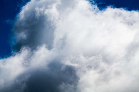 colorful dramatic sky with cloud at sunsetの写真素材
