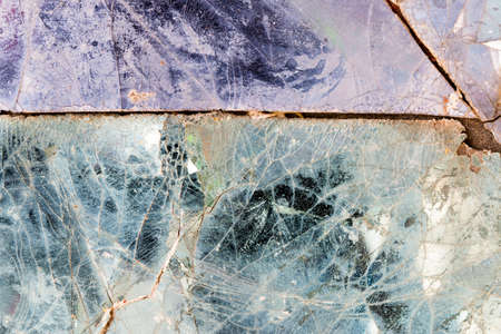 Colorful old stone mosaic on the wall.の写真素材