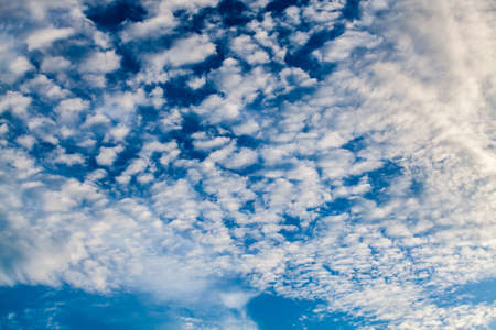 colorful dramatic sky with cloud at sunset