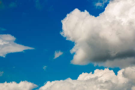 colorful dramatic sky with cloud at sunsetの写真素材