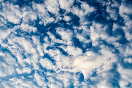 colorful dramatic sky with cloud at sunset