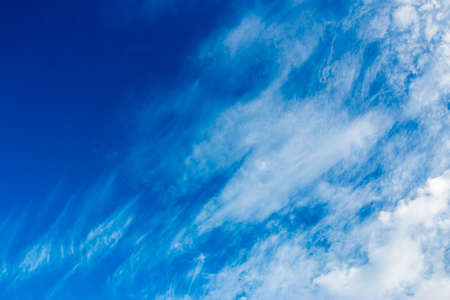 colorful dramatic sky with cloud at sunsetの写真素材