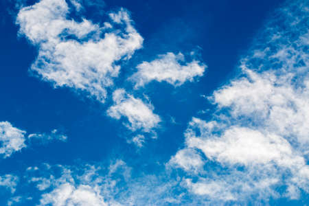 colorful dramatic sky with cloud at sunsetの写真素材