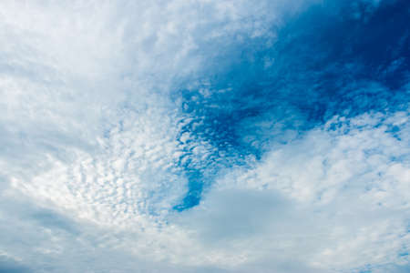 colorful dramatic sky with cloud at sunset