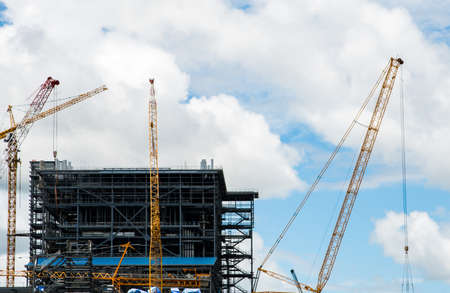 Mae Moh coal power plant in Lampang, Thailand.の写真素材