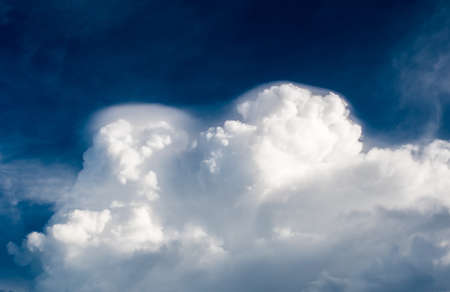 colorful dramatic sky with cloud at sunset.の写真素材