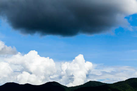 colorful dramatic sky with cloud at sunset.の写真素材