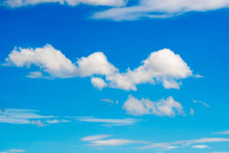 colorful dramatic sky with cloud at sunsetの写真素材
