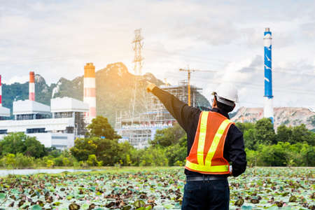 Mae Moh coal power plant in Lampang, Thailand.のeditorial素材