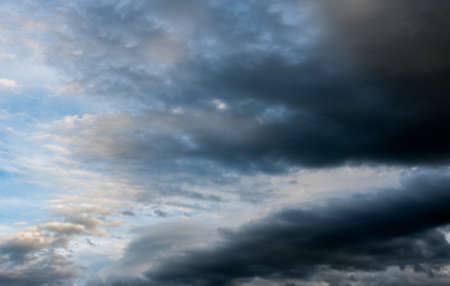 colorful dramatic sky with cloud at sunset