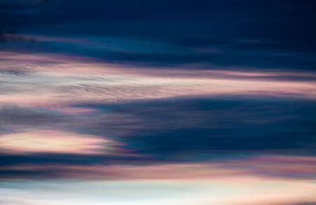 colorful dramatic sky with cloud at sunset.の写真素材