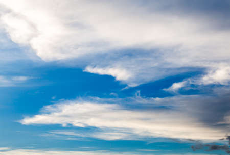 colorful dramatic sky with cloud at sunset.の写真素材