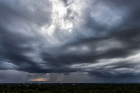 Storm clouds with the rainの写真素材