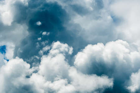 colorful dramatic sky with cloud at sunset.の写真素材
