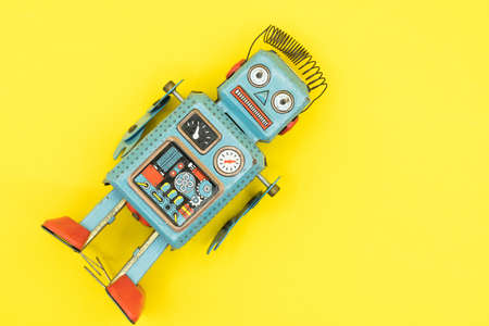 Vintage tin toy robotの写真素材