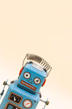 retro robot toyの写真素材