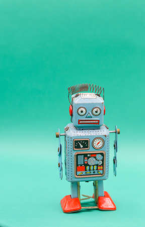 retro robot toyの写真素材