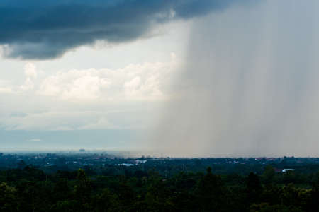 colorful dramatic sky with cloud at sunset.の写真素材