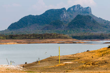 Cracked dry land without water.Abstract background.の写真素材