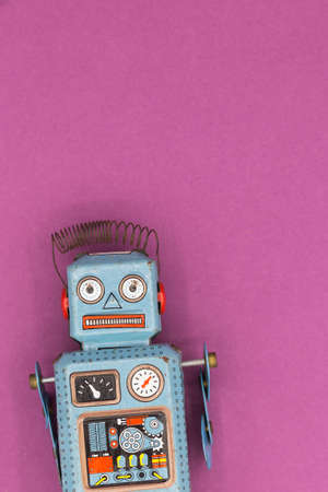 Vintage tin toy robotの写真素材