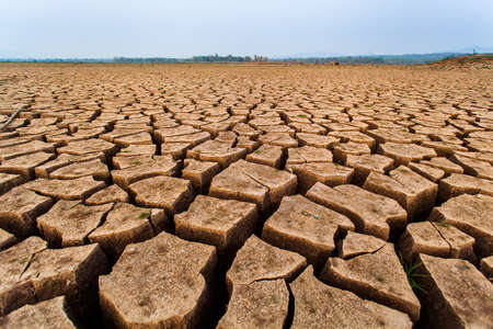 Cracked dry land without water.Abstract background.の写真素材
