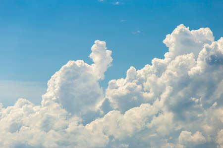 colorful dramatic sky with cloud at sunset.の写真素材