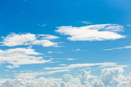 colorful dramatic sky with cloud at sunset.の写真素材