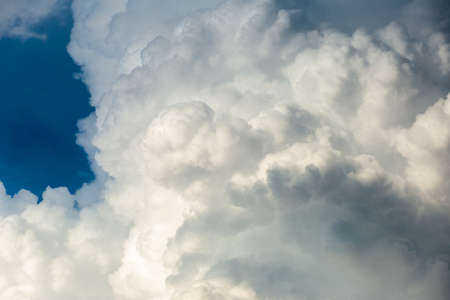 colorful dramatic sky with cloud at sunset.の写真素材