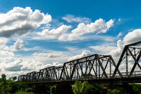 Old Bridge Over River